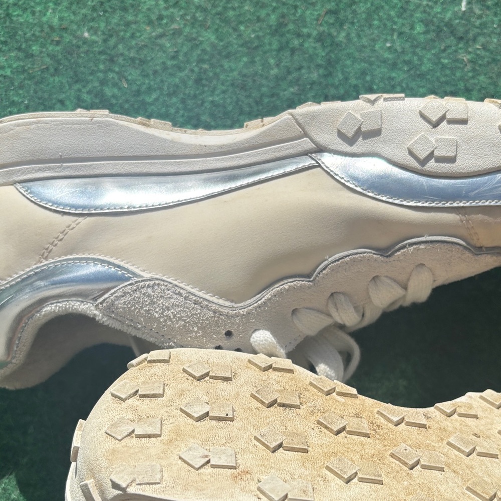 kate spade Cream White Lace-Up Sneakers with Logo Tongue - Picture 8 of 14